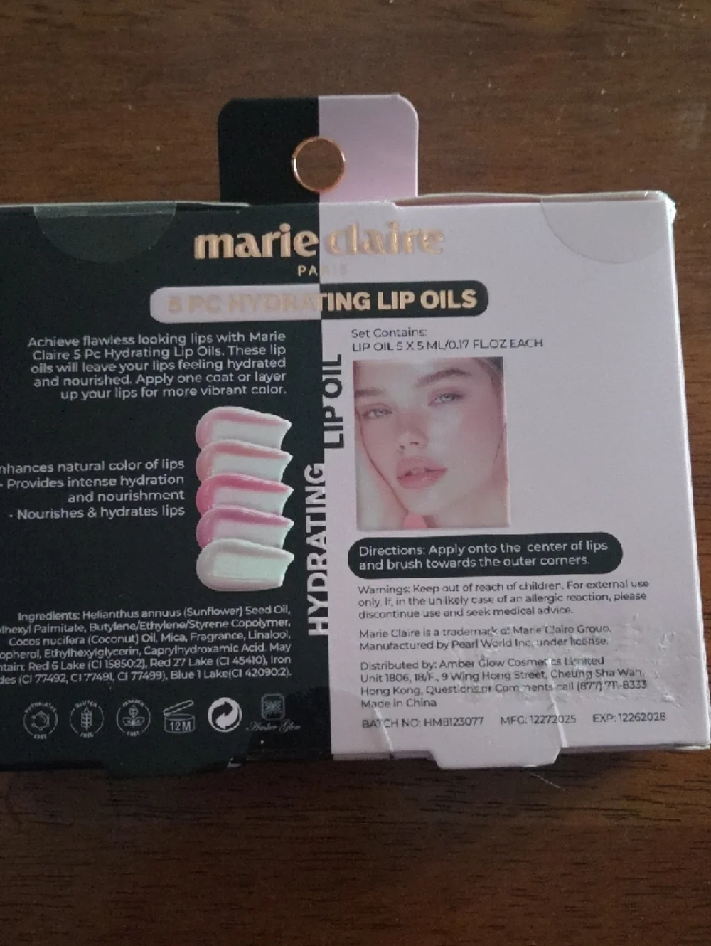 Hydrating Lip Oil Set - Pink, Peach, Coral, Rose, Nude - Picture 3 of 3